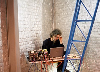 Godfried sets up the computer control system
